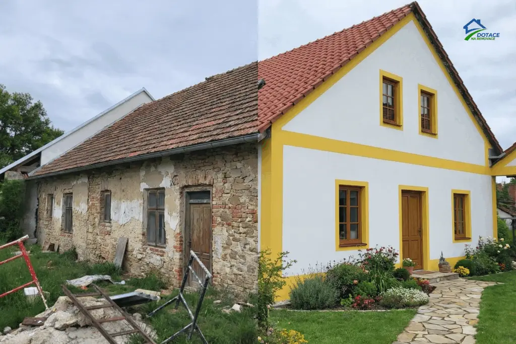 Dotace na renovace - realizace (před a po)